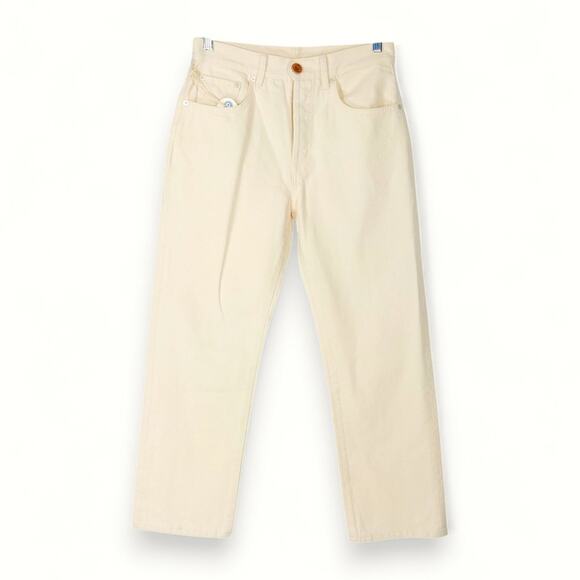 Daily Blue Adriano Goldschmied Hype Button Fly Crop Jeans Bull Denim NWT 28x25 - Picture 2 of 14